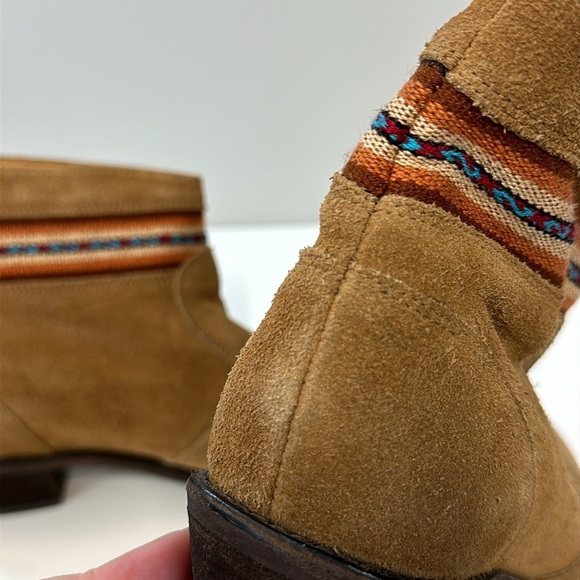 Fortress of Inca Suede Aztec Ankle Boots Size 6 - Picture 13 of 16
